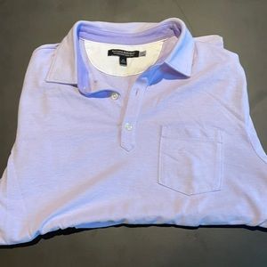 Banana republic purple polo shirt